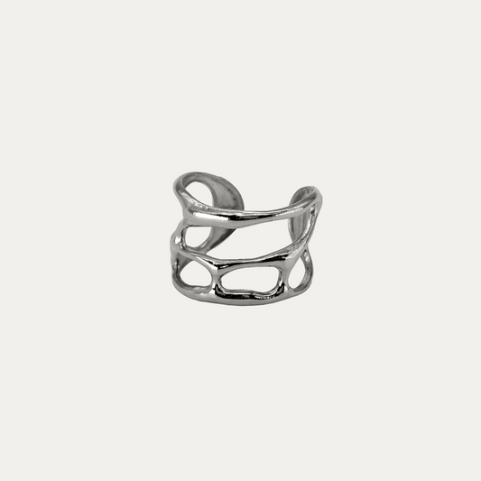 Silver Wave Ring