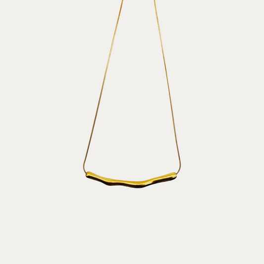 Gold Wave Necklace
