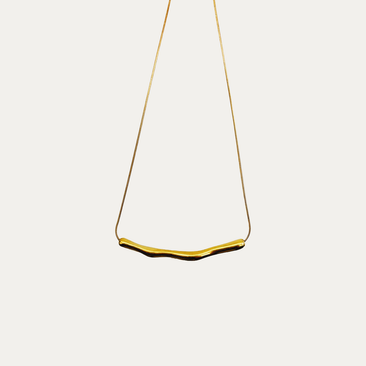 Gold Wave Necklace