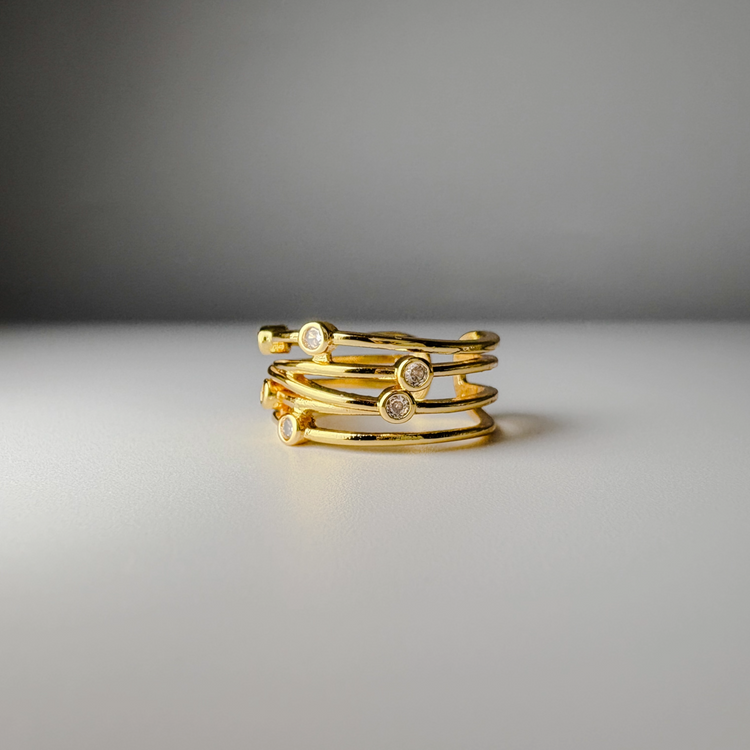 Multi-Band Gold Ring