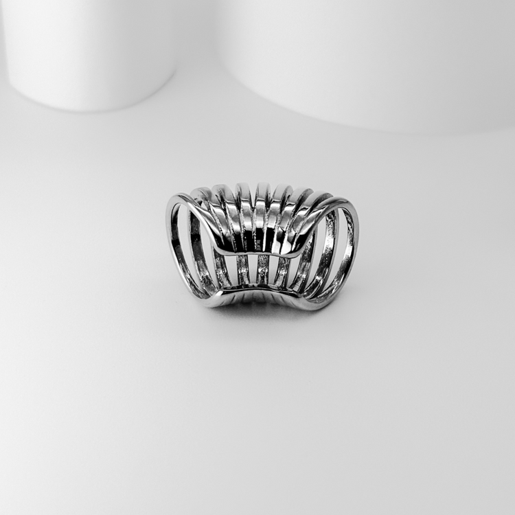 Silver Wide Ear Cuff